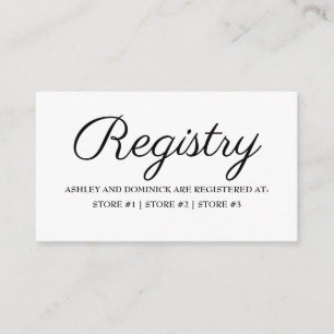 D'accompagnement Carte d'annonce de liste de mariage rustique éléga