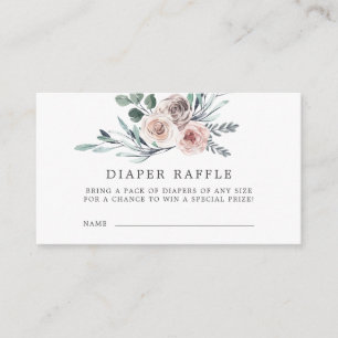 D'accompagnement Carte de Baby shower de  de  Rose Boho Diaper
