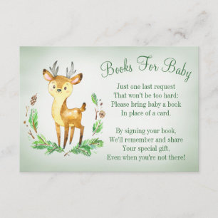 D'accompagnement Carte de Baby shower de Deer Woodland Apportez Un 