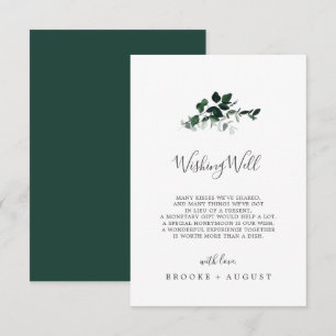 D'accompagnement Carte de bien-être Emerald Green Mariage