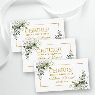 D'accompagnement Carte de billet de boisson de réception de mariage