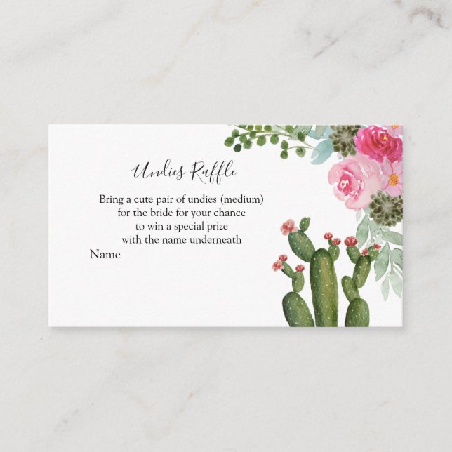 D'accompagnement Carte de boîtier à rayures Undies de Cactus mexica (Devant)