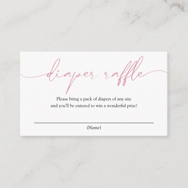 D'accompagnement Carte de boîtier de calligraphie rose (Devant)