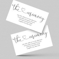 Carte de boîtier de cérémonie mariage - Simple