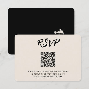 D'accompagnement Carte de boîtier de code QR RSVP RSVP Heaven