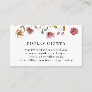 D'accompagnement Carte de boîtier de douche d'affichage fleur sauva