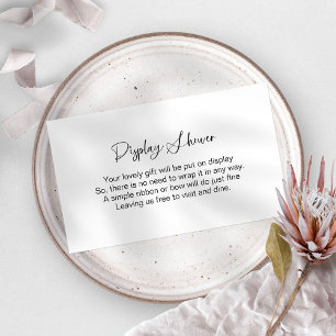 D'accompagnement Carte de boîtier de douche d'affichage minimaliste