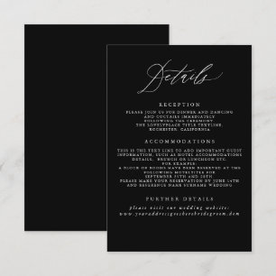 D'accompagnement Carte de boîtier d'informations sur le Mariage noi
