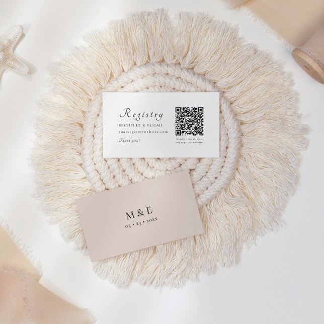 D'accompagnement Carte de boîtier du Mariage du Registre de code QR (Créateur téléchargé)