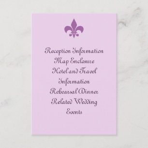 D'accompagnement Carte de boîtier Fleur de Lise à Lilacs