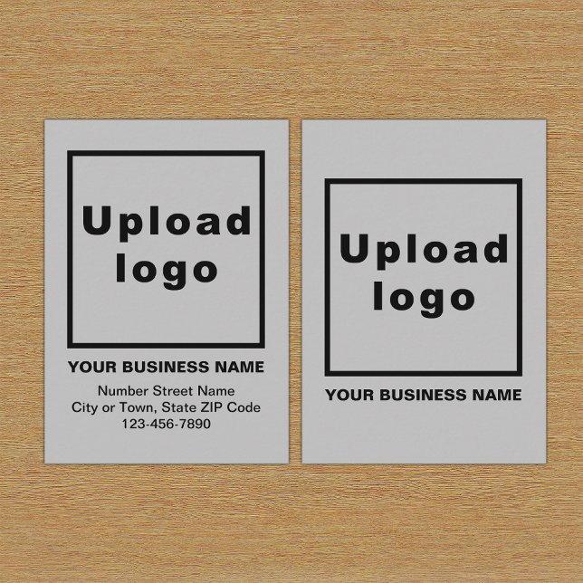 D'accompagnement Carte de boîtier gris entreprise (Build brand name awareness. Your business brand on gray enclosure card.)