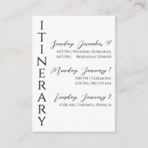 Carte de boîtier Itinéraire moderne minimaliste
