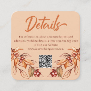 D'accompagnement Carte de boîtier Mariage de Terracotta