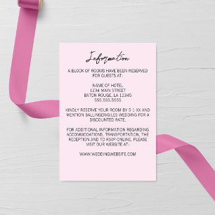 D'accompagnement Carte de boîtier Mariage Gladiolus minimaliste