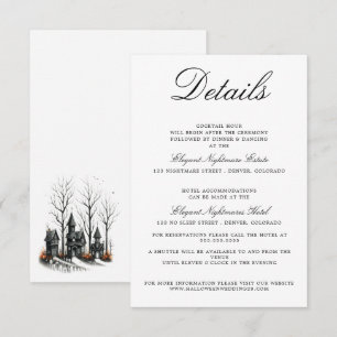 D'accompagnement Carte de boîtier Mariage Halloween Village