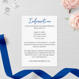 D'accompagnement Carte de boîtier Mariage minimaliste pour phare