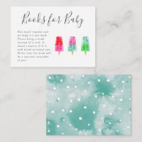 Carte de boîtier Popsicle Baby shower Book Request