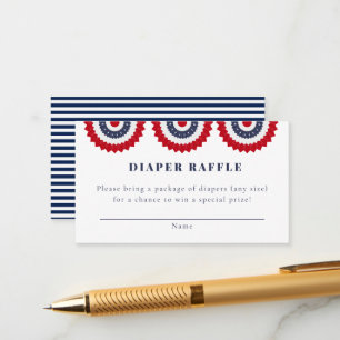 D'accompagnement Carte de boîtier rouge blanc et Baby shower dû