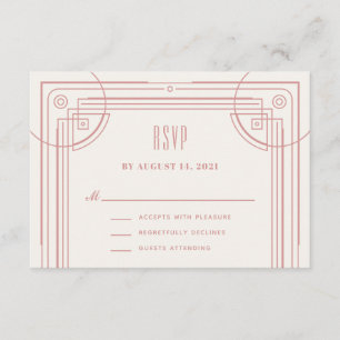 D'accompagnement Carte de boîtier RSVP pour cadre de décoration mod