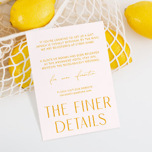 D'accompagnement Carte de boîtier simple rose et jaune