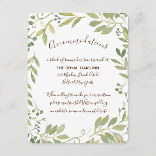 D'accompagnement Carte de boîtier verte gracieuse