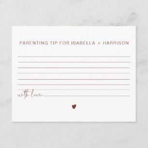 D'accompagnement Carte de conseils et d'avis de parenting bohème CO