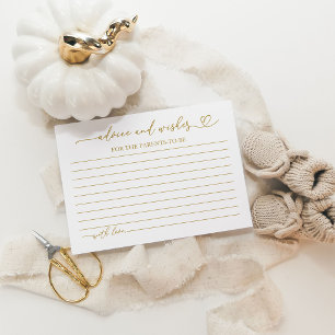 D'accompagnement Carte de conseils et vœux pour Baby Shower Truck F