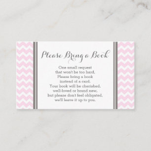 D'accompagnement Carte de demande de Baby shower Chevron rose