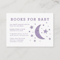 Carte de demande de Baby shower de la Lavande de S