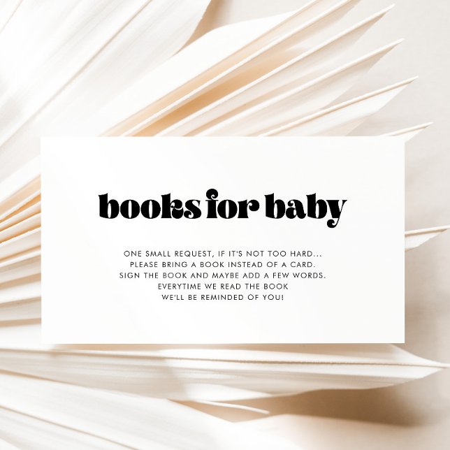 D'accompagnement Carte de demande de Baby shower de script rétro vi (Créateur téléchargé)