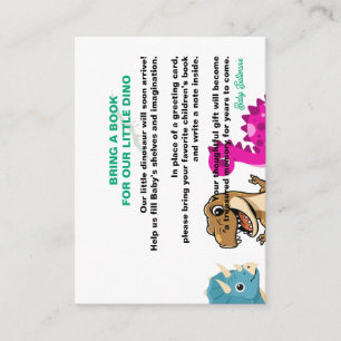 D'accompagnement Carte de demande de bébé dinosaure mignon