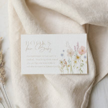 Carte de demande de livre de bébé pour Baby Shower