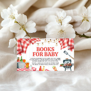 D'accompagnement Carte de demande de livre pour Baby Shower BBQ