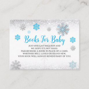 D'accompagnement Carte de demande de livre pour Baby Shower Bleu &