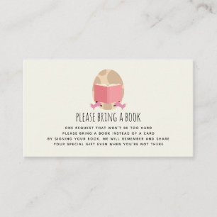 D'accompagnement Carte de Demande de Livre pour Baby Shower Fille Œ