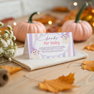 D'accompagnement Carte de demande de livres Pastel Ghost pour bébé