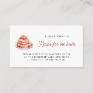 D'accompagnement Carte de demande de recette de mariage pour gaufre