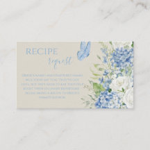 Carte de demande de recette pour un mariage avec u