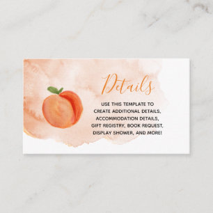 D'accompagnement Carte de détail Summer Sweet Little Peach