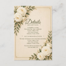 Carte de détails Beige Elegance