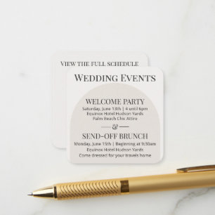 D'accompagnement Carte de détails de mariage juif moderne Arch