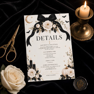 D'accompagnement Carte de détails de mariage 'Jusqu'à ce que la mor