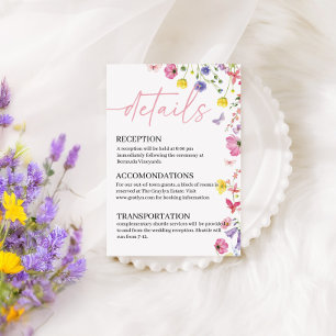 D'accompagnement Carte de détails de mariage Love in Bloom