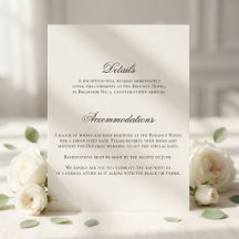 Carte de détails de mariage paysage vintage lunati