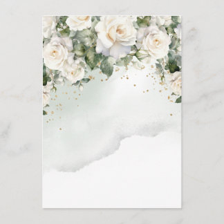 D'accompagnement Carte de détails de mariage Rose Élégante