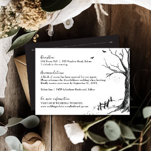 D'accompagnement Carte de détails du Mariage d'Halloween All Hallow