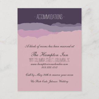 D'accompagnement Carte de détails du Mariage "Mountain Range" de 4,