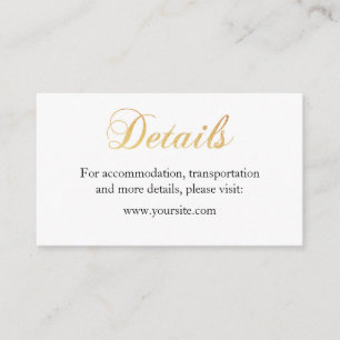 D'accompagnement Carte de détails mariage or. Plier une carte simpl