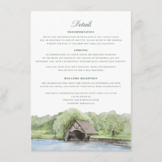 D'accompagnement Carte de détails personnalisée