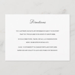 D'accompagnement Carte de direction avec carte en noir et blanc